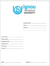 Assignment Front Page